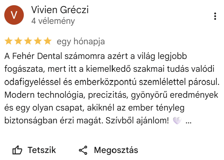 Google értékelés